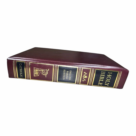 Holy Bible Deluxe Parish Edition Catholic The New American Bible Leather Bound - Picture 8 of 8